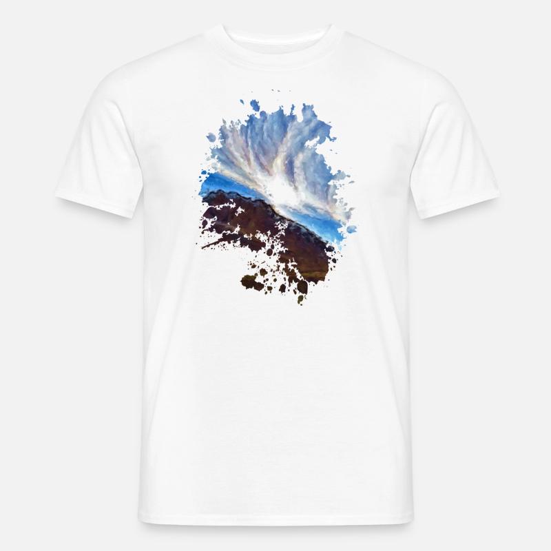 Wolkenbildung - Männer T-Shirt - Weiß