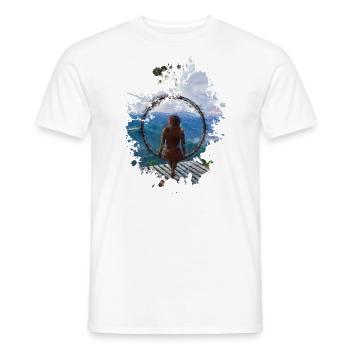 Entspannung - Männer T-Shirt - Weiß - Vorne - AI Model Male 178 dark (178cm)