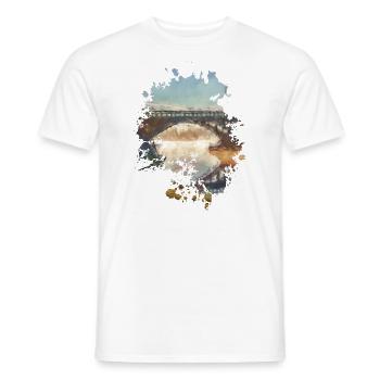 Brücke - Männer T-Shirt - Weiß - Vorne - AI Model Male 178 dark (178cm)