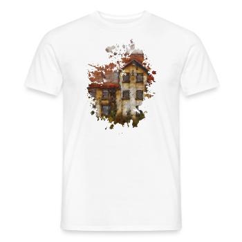 Haus - Männer T-Shirt - Weiß - Vorne - AI Model Male 178 dark (178cm)