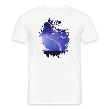 Blitz - Männer T-Shirt - Weiß - Vorne - AI Model Male 178 dark (178cm)