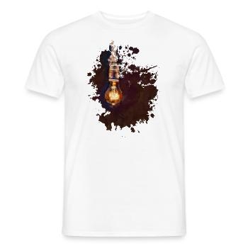 Glühbirne - Männer T-Shirt - Weiß - Vorne - AI Model Male 178 dark (178cm)