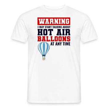 Heißluftballonfahrt Hopper Ballonfahrt Ballonfahrer - Männer T-Shirt - Weiß - Vorne - AI Model Male 178 dark (178cm)
