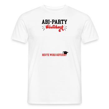 Abifeier Abi Party Abiturfeier Abiball Abiturball - Männer T-Shirt - Weiß - Vorne - AI Model Male 178 dark (178cm)