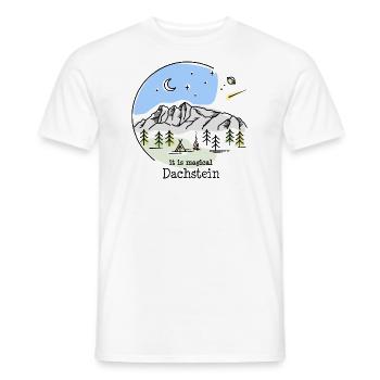 Hoher Dachstein Massiv Ramsau Wanderung Wandern - Männer T-Shirt - Weiß - Vorne - AI Model Male 178 dark (178cm)