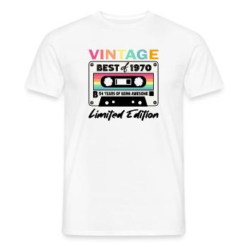 Best of 1970 - zum 54. Geburtstag Limited Edition - Männer T-Shirt - Weiß - Vorne - AI Model Male 178 dark (178cm)