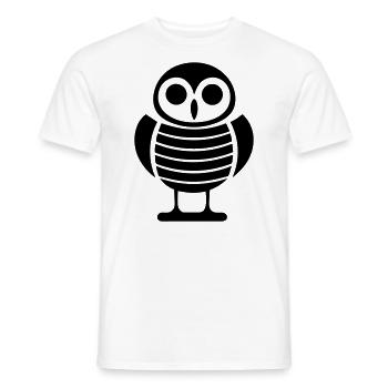 Steinkauz - Männer T-Shirt - Weiß - Vorne - AI Model Male 178 dark (178cm)