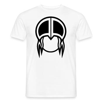Viking Helmet Warrior - Men's T-Shirt - white - Front - AI Model Male 178 dark (178cm)