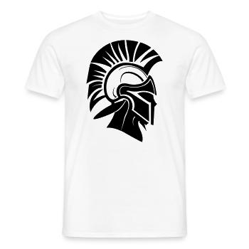 Sparta Spartan Warrior - Men's T-Shirt - white - Front - AI Model Male 178 dark (178cm)