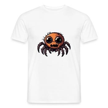 Tarentule Halloween Bande dessinée drôle - T-shirt homme - blanc - Devant - AI Model Male 178 dark (178cm)