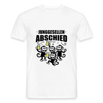 Junggesellenabschied Jga Affen Bier - Männer T-Shirt - Weiß - Vorne - AI Model Male 178 dark (178cm)