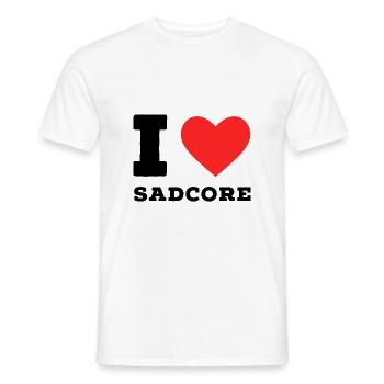 Ich liebe Sadcore - Männer T-Shirt - Weiß - Vorne - AI Model Male 178 dark (178cm)