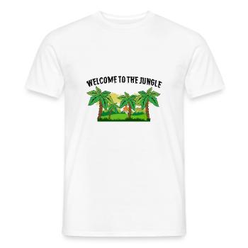 Welcome to the Jungle - Men's T-Shirt - white - Front - AI Model Male 178 dark (178cm)