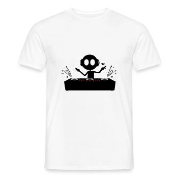 Platines DJ Party - T-shirt homme - blanc - Devant - AI Model Male 178 dark (178cm)