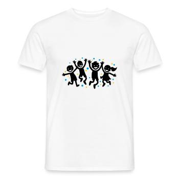 Enfants Joie Maternelle - T-shirt homme - blanc - Devant - AI Model Male 178 dark (178cm)