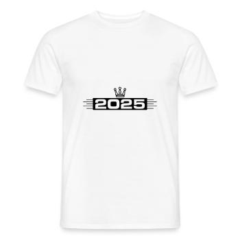 2025 Krone - Men's T-Shirt - white - Front - AI Model Male 178 dark (178cm)
