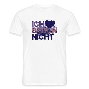 Ich liebe Berlin Nicht Berliner Skyline - Männer T-Shirt - Weiß - Vorne - AI Model Male 178 dark (178cm)