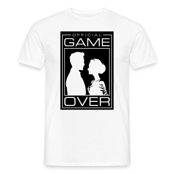 Jeu de couple de mariage sur le couple de mariage Jga - T-shirt homme - blanc - Devant - AI Model Male 178 dark (178cm)