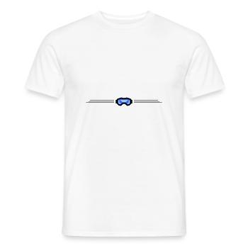 Skibrille Symbol Element Ski - Männer T-Shirt - Weiß - Vorne - AI Model Male 178 dark (178cm)