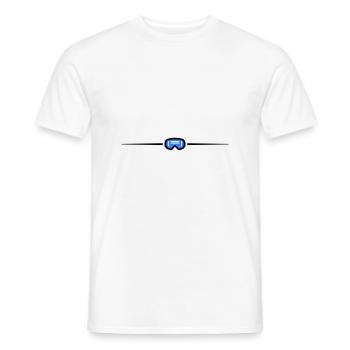 Ski Goggles Icon Line - Men's T-Shirt - white - Front - AI Model Male 178 dark (178cm)