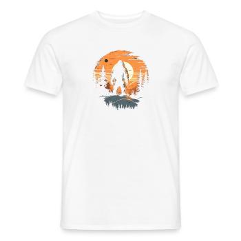 Yeti Sunset extérieur - T-shirt homme - blanc - Devant - AI Model Male 178 dark (178cm)
