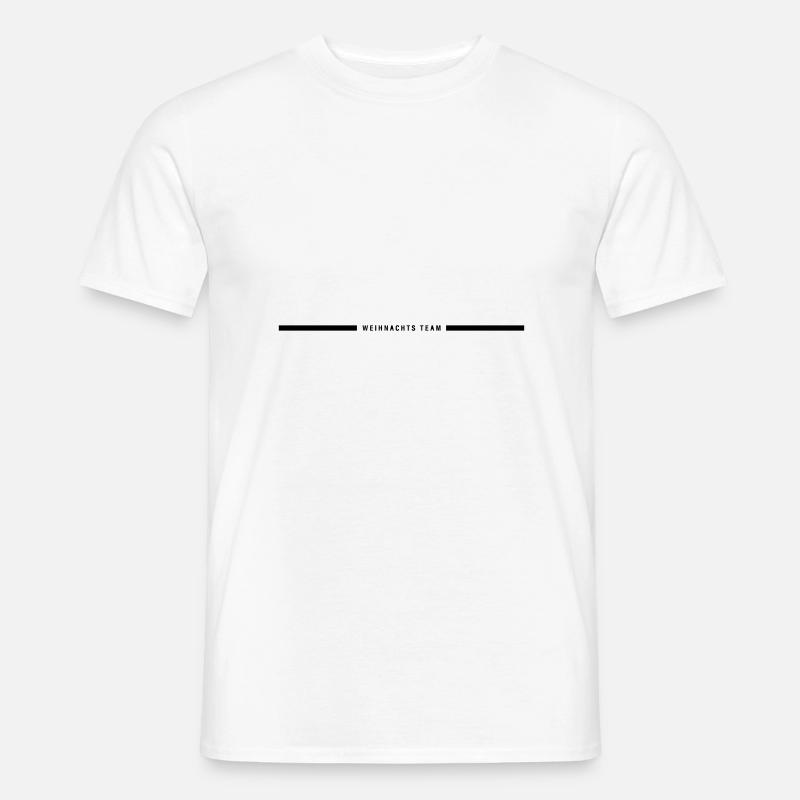 Weihnachts Team Linie - Männer T-Shirt - Weiß