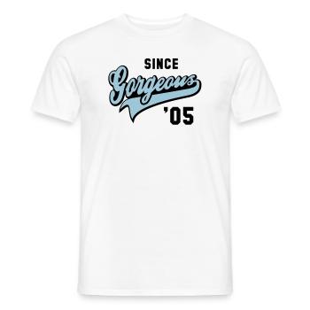 Gorgeous SINCE 2005 - Birthday Anniversary - Männer T-Shirt - Weiß - Vorne - AI Model Male 178 dark (178cm)