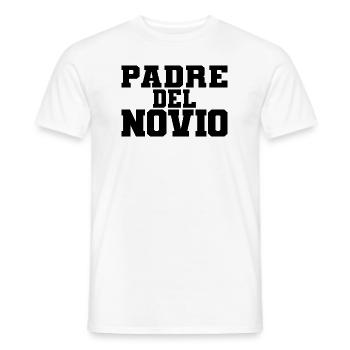 Padre del Novio Groom's Father Wedding Gift - Men's T-Shirt - white - Front - AI Model Male 178 dark (178cm)