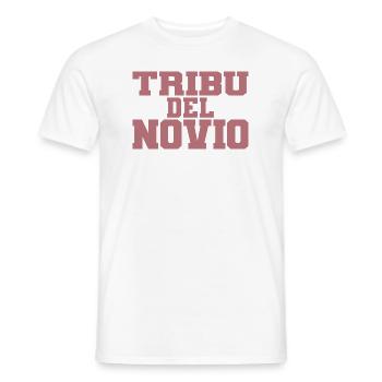 Tribu del Novio Groom's Tribe Wedding Groomsmen - Men's T-Shirt - white - Front - AI Model Male 178 dark (178cm)