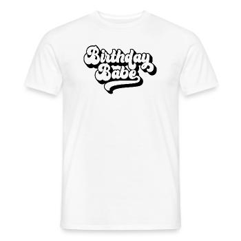 Birthday Babe Matching Group Birthday Party Gift - Men's T-Shirt - white - Front - AI Model Male 178 dark (178cm)