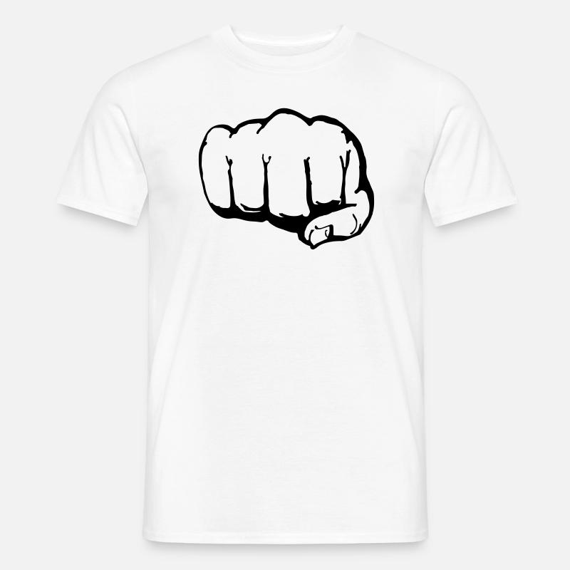 Faust (1c) - Männer T-Shirt - Weiß