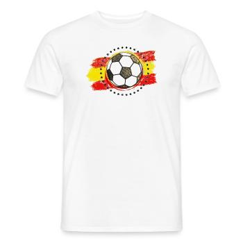 Football Spain (Spain) 02 - Men's T-Shirt - white - Front - AI Model Male 178 dark (178cm)