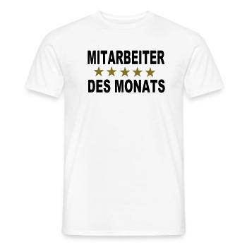 Mitarbeiter des Monats - Männer T-Shirt - Weiß - Vorne - AI Model Male 178 dark (178cm)