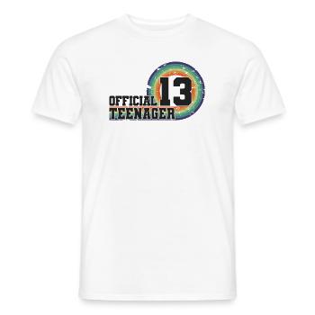 Adolescent officiel 13, cadeau cool 13e anniversaire - T-shirt homme - blanc - Devant - AI Model Male 178 dark (178cm)