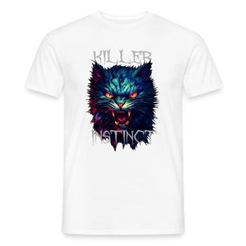 Killer instict Wild cat neon - Men's T-Shirt - white - Front - AI Model Male 178 dark (178cm)