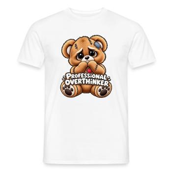Profi-Overthinker Bär - Männer T-Shirt - Weiß - Vorne - AI Model Male 178 dark (178cm)