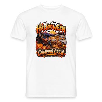Halloween Camping Crew Motiv - Männer T-Shirt - Weiß - Vorne - AI Model Male 178 dark (178cm)