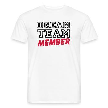 Dream Team Member - T-shirt homme - blanc - Devant - AI Model Male 178 dark (178cm)