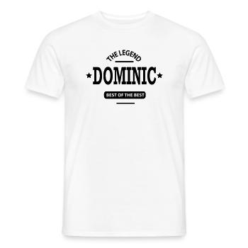 dominic - Männer T-Shirt - Weiß - Vorne - AI Model Male 178 dark (178cm)