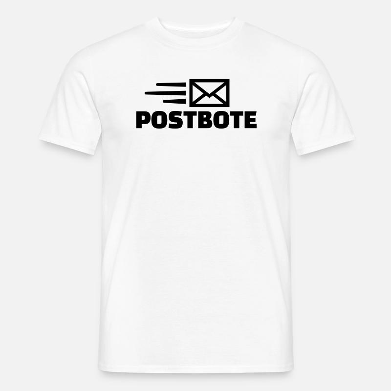 Postbote - Männer T-Shirt - Weiß