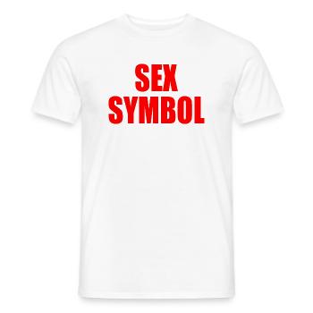 Sex symbol - Männer T-Shirt - Weiß - Vorne - AI Model Male 178 dark (178cm)