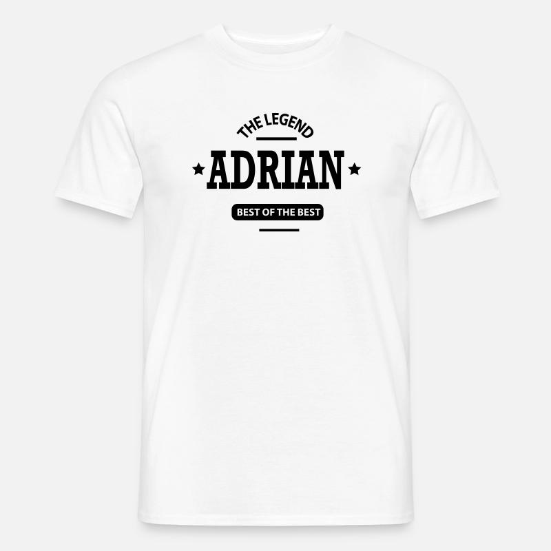 adrian - Männer T-Shirt - Weiß