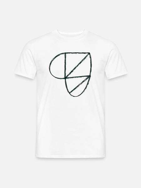 Herz Design - Männer T-Shirt - Weiß