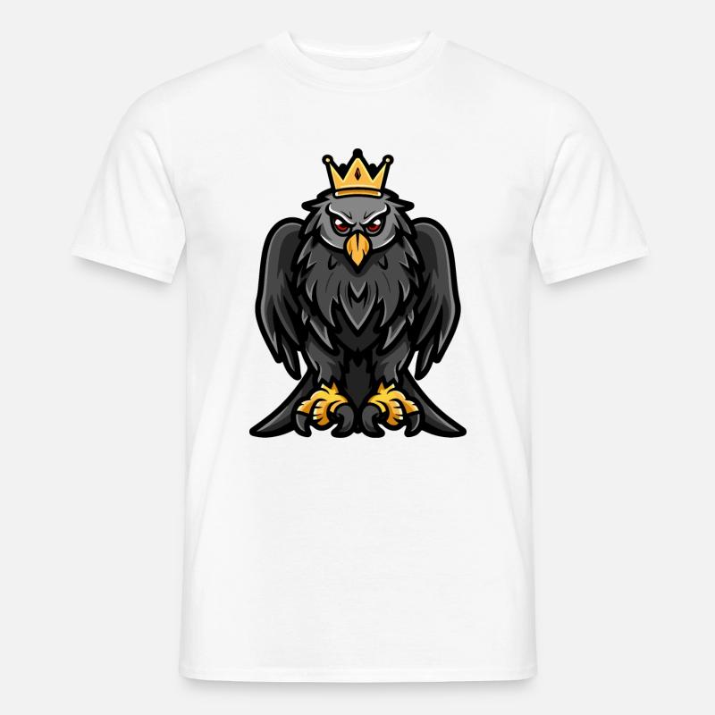 Harpyie Vogel Comic Krone - Männer T-Shirt - Weiß