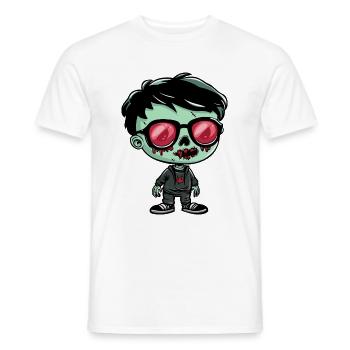 Zombie Halloween - T-shirt homme - blanc - Devant - AI Model Male 178 dark (178cm)