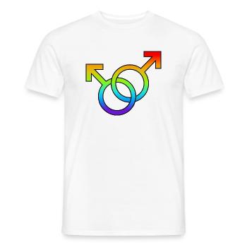 CSD: Equality and Tolerance - Men's T-Shirt - white - Front - AI Model Male 178 dark (178cm)