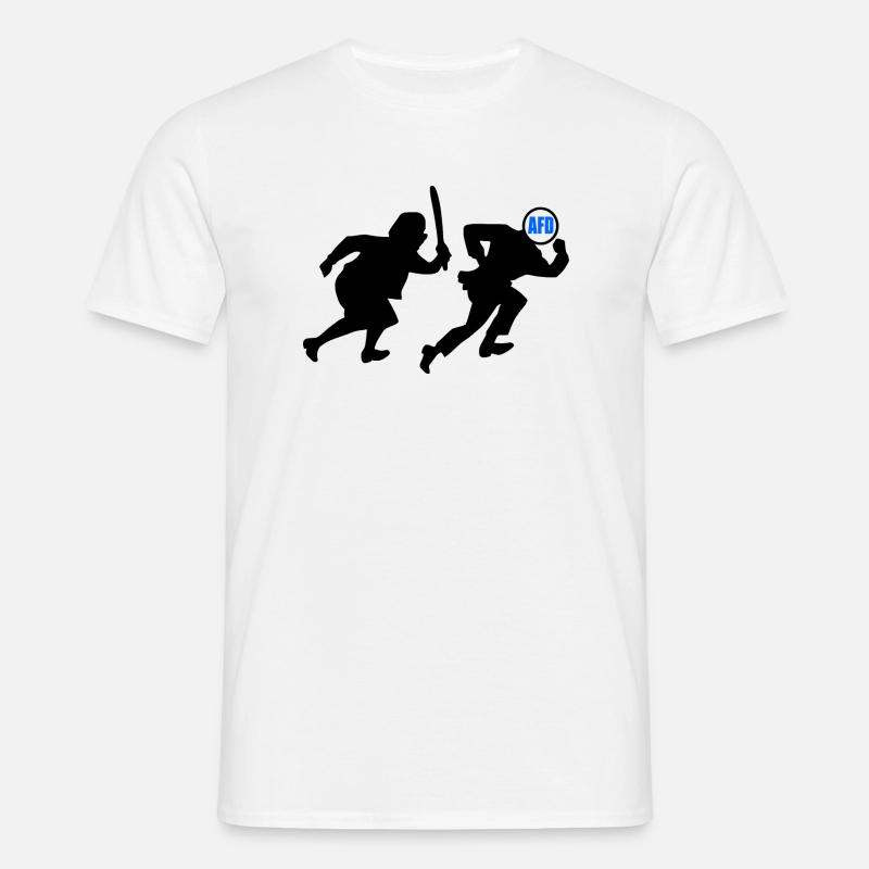 Omas gegen afd - Männer T-Shirt - Weiß