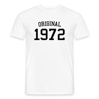 Original 1972 - 50 ans - Cadeau de 50e anniversaire - T-shirt homme - blanc - Devant - AI Model Male 178 dark (178cm)