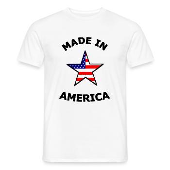 Les chers Américains - T-shirt homme - blanc - Devant - AI Model Male 178 dark (178cm)