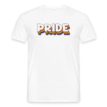 LGBTQ Rainbow Pride - Men's T-Shirt - white - Front - AI Model Male 178 dark (178cm)